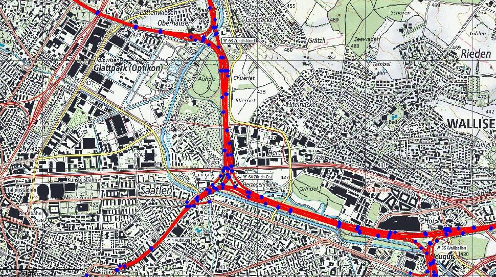 Lärmbelastungskataster Nationalstrasse ASTRA